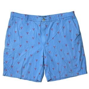 Men’s Boca Classics Blue & Red Lobster Chino‎ Shorts Size 40